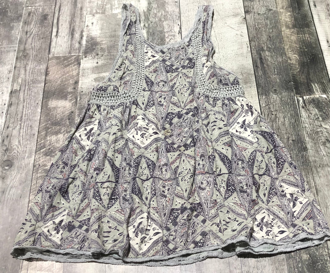 Golden TNA light teal/navy dress - Hers size S