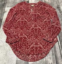Load image into Gallery viewer, Lucky Brand red/cream long sleeve blouse - Hers size XS
