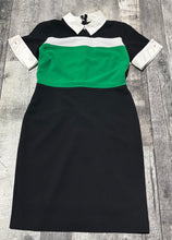 Load image into Gallery viewer, Karl Lagerfeld black/white/green dress -Hers size 4
