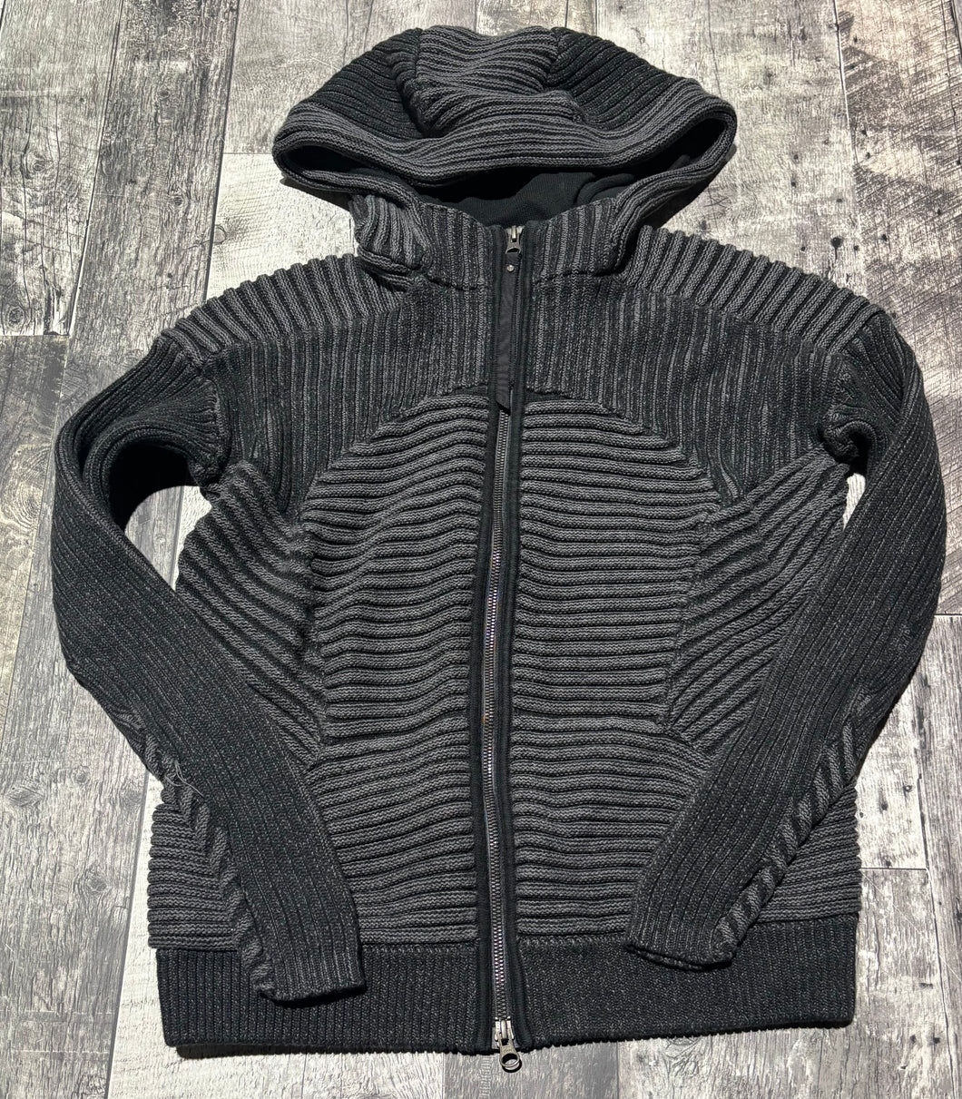 lululemon dark grey knit hoodie - Hers size approx S