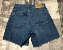 Load image into Gallery viewer, Calvin Klein blue high rise denim shorts - Hers size 27

