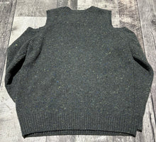 Load image into Gallery viewer, Rebecca Minkoff green grey cold shoulder sweater - Hers size M
