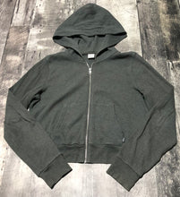 Load image into Gallery viewer, Tna grey crop zip up hoodie - Hers size M
