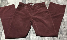 Load image into Gallery viewer, AG burgundy high rise flare pants - Hers size 28
