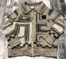 Load image into Gallery viewer, Wilfred Free brown/black/cream heavy knit zip up sweater - Hers size M

