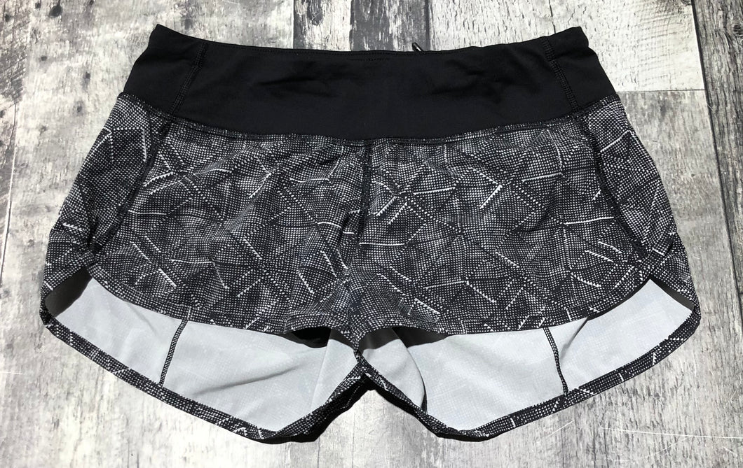 lululemon black/white shorts - Hers size 2