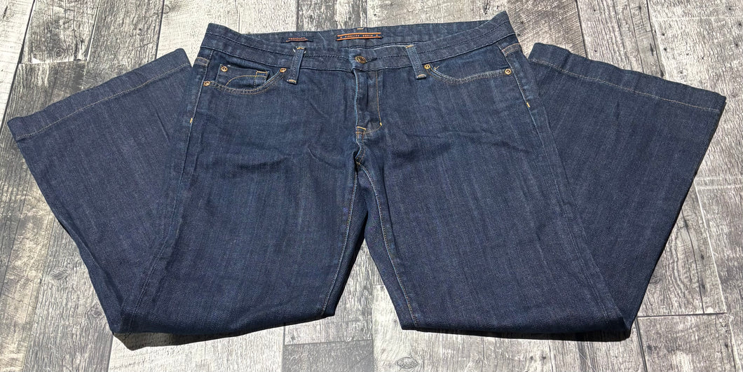 Fidelity dark blue low rise flare jeans - Hers size 32