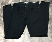 Load image into Gallery viewer, Frame dark green mid rise skinny jeans - Hers size 27
