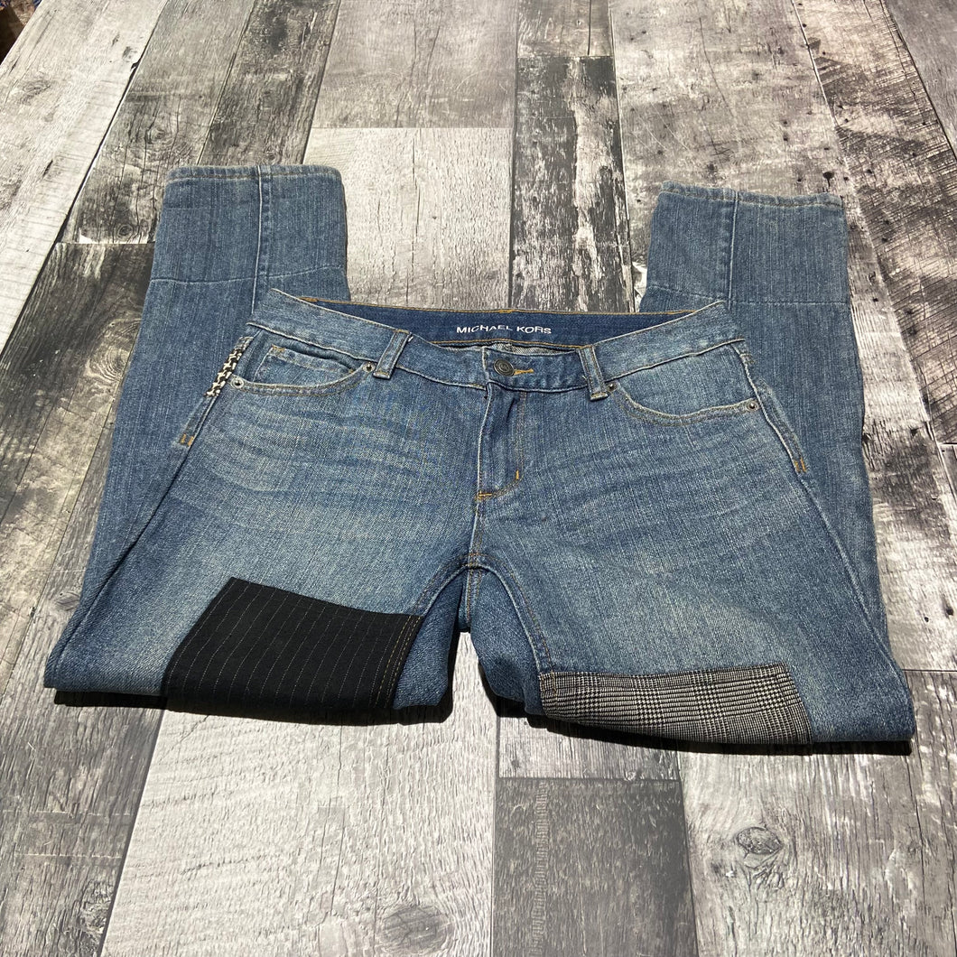 Michael Kors blue/black/grey boyfriend jeans - Hers size 0