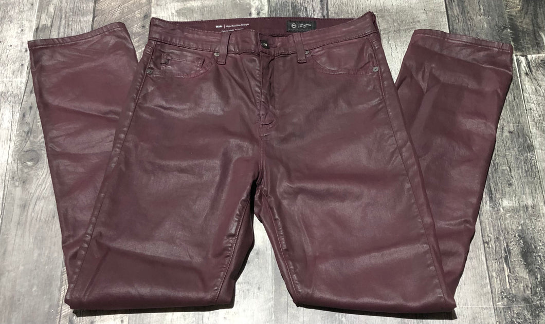 AG plum mari high rise slim straight pants - Hers size 29