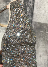 Load image into Gallery viewer, Betsey Johnson silver rhinestone kitten heel - Hers size 10
