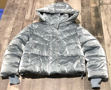 Load image into Gallery viewer, GAP metalic blue puffer winter jacket - Hers size M Tall
