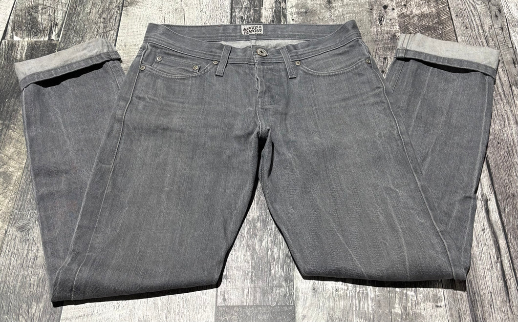 Naked & Famous grey slim fit jeans - His 29
