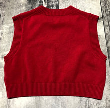 Load image into Gallery viewer, Sunday Best red cropped sweater vest - Hers size XS

