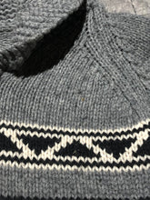 Load image into Gallery viewer, TNA grey/cream knit zip up sweater - Hers size M
