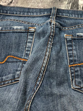 Load image into Gallery viewer, 7 for all mankind blue low rise bootcut jeans - Hers size 28
