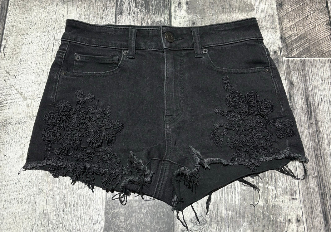 American Eagle black high rise shorts - Hers size 2