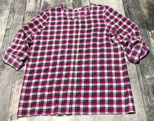 Load image into Gallery viewer, Joie purple/white/black button up blouse - Hers size S
