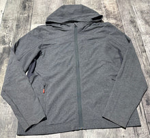 Load image into Gallery viewer, lululemon grey zip up hoodie - His size L

