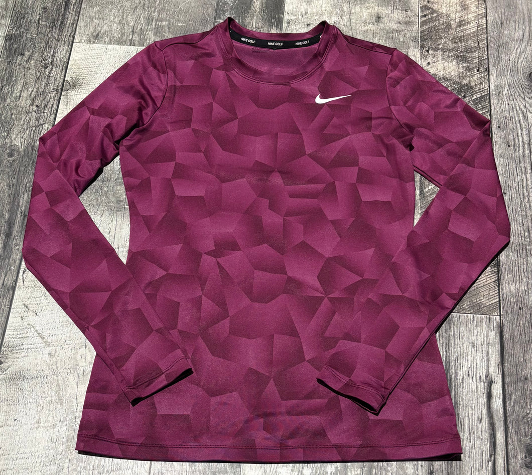 Nike dark purple long sleeve athletic top - Hers size S