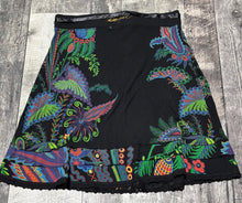 Load image into Gallery viewer, Desigual black/green skirt - Hers size XL
