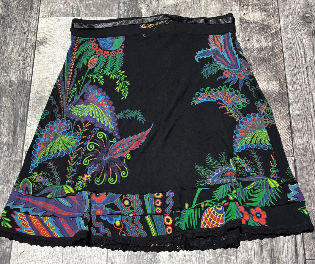 Desigual black/green skirt - Hers size XL