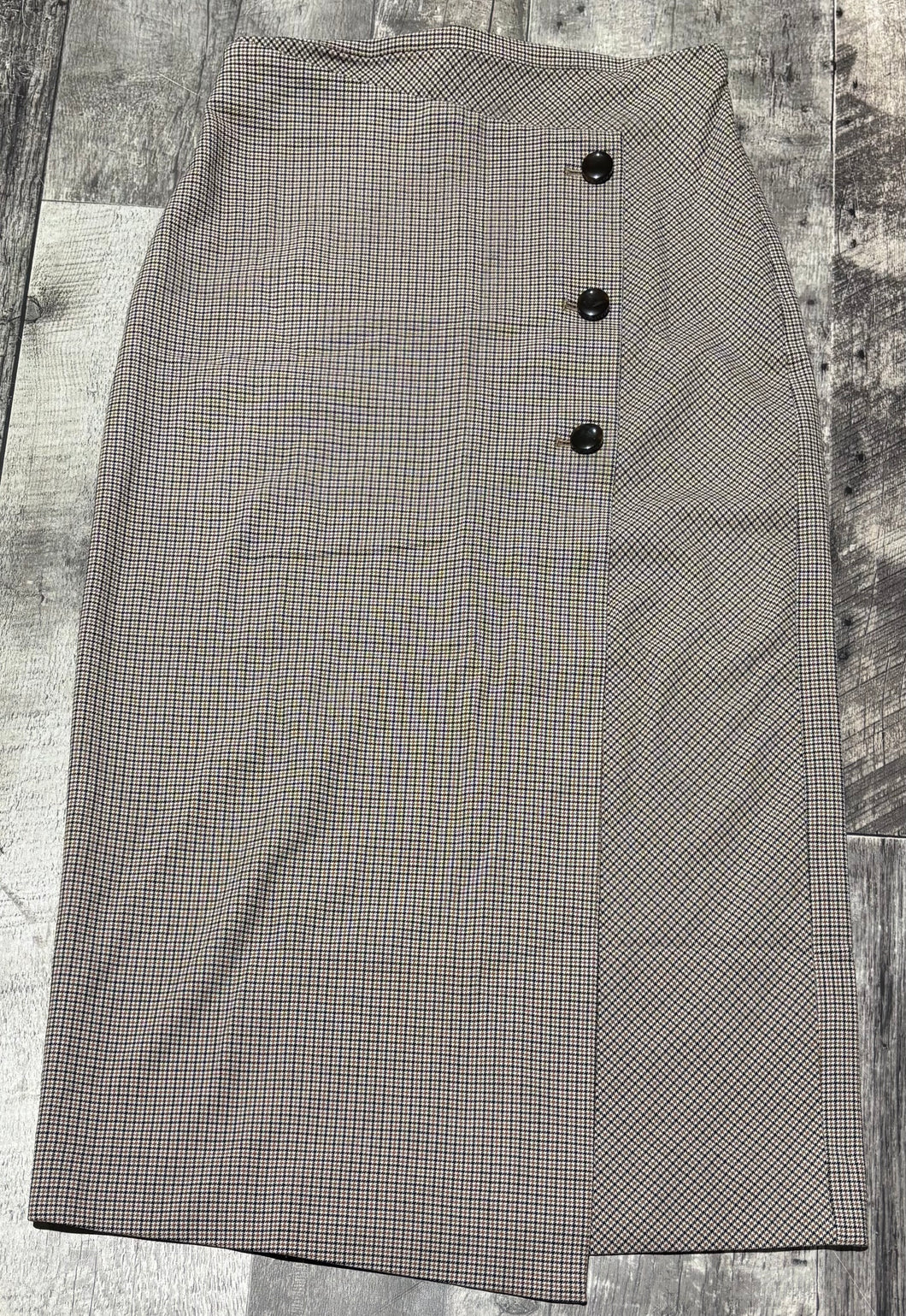 Babaton white/black/brown long skirt - Hers size 2
