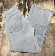 Load image into Gallery viewer, Fidelity light blue pinstripe high rise wide leg pants - Hers size 24
