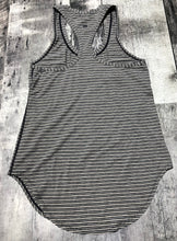 Load image into Gallery viewer, lululemon greys/black athletic tank top - Hers size approx S
