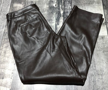 Load image into Gallery viewer, Joe Fresh dark brown high rise fake leather pants - Hers size 6
