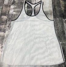 Load image into Gallery viewer, lululemon white/black sheer tank top - Hers size approx M
