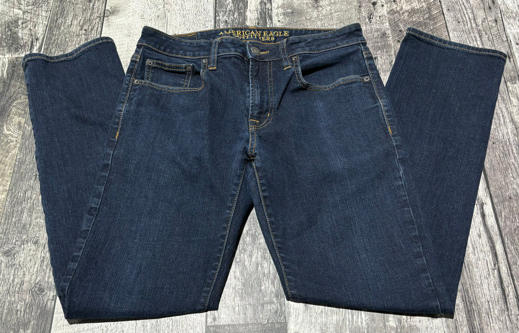 American Eagle dark blue slim straight jeans - His size 32X32