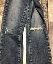 Load image into Gallery viewer, Paige dark blue high rise ripped skinny jeans - Hers size 24
