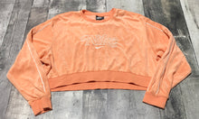 Load image into Gallery viewer, Nike orange/white terry cloth cropped sweater - Hers size S
