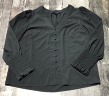 Load image into Gallery viewer, French Connect black long sleeve blouse - Hers size L
