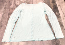 Load image into Gallery viewer, lululemon light blue sheer long sleeve - Hers size approx M/L
