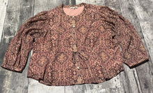 Load image into Gallery viewer, Madewell pink/dark red blouse - Hers size L
