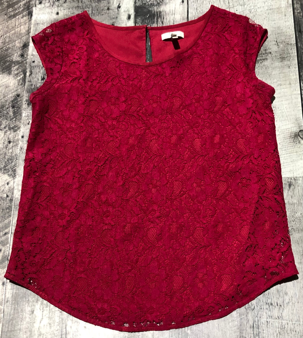 Joie red sleeveless lace blouse - Hers size XS