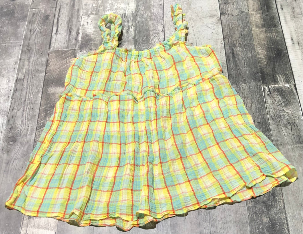 Anthropologie yellow/blue/red short dress - Hers size L
