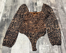 Load image into Gallery viewer, Lulus brown/black bodysuit - Hers size L
