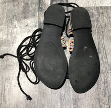 Load image into Gallery viewer, Free People black/multi lace up sandals - Hers size 38.5
