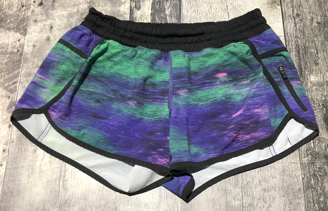 lululemon purple/green/black shorts - Hers size 8