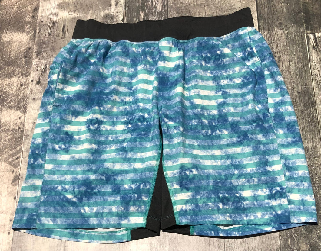 lululemon blue/teal/black shorts - His size approx M/L