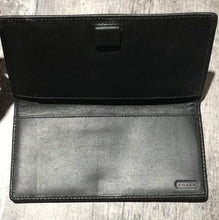 Load image into Gallery viewer, Coach black check book

