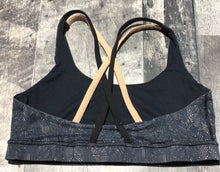 Load image into Gallery viewer, lululemon dark grey/cream sports bra - Hers size approx M
