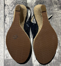 Load image into Gallery viewer, Michael Kors navy wedge - Hers size 6.5
