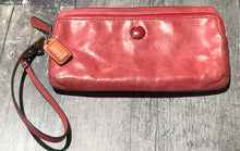 Load image into Gallery viewer, Coach pink wristlet wallet
