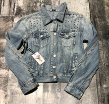 Load image into Gallery viewer, Talula blue/silver denim jacket - Hers size XS
