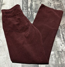 Load image into Gallery viewer, AG burgundy high rise flare pants - Hers size 28
