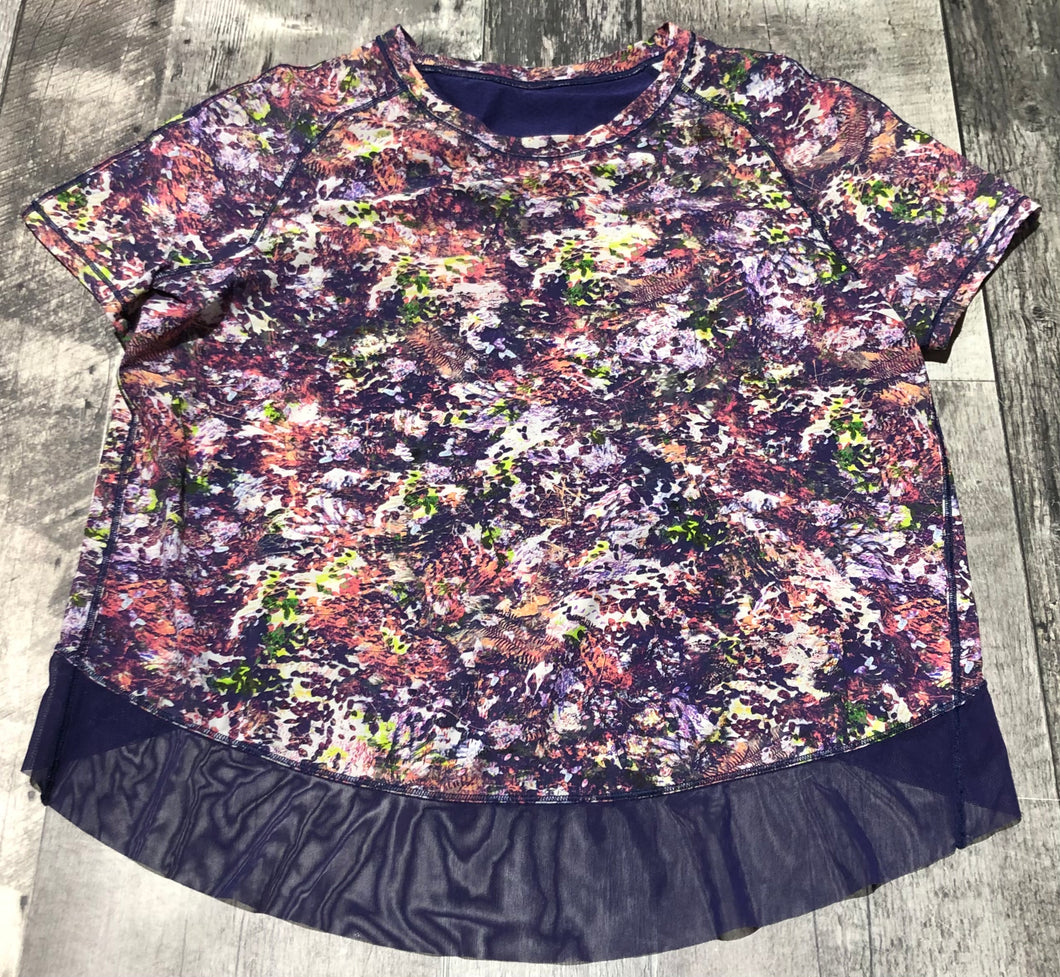 lululemon purple/multi colour athletic tshirt - Hers size approx S/M
